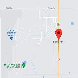 Map of Burns Flat Oklahoma
