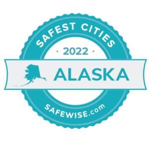Safest Cities badge for Alaska 2022