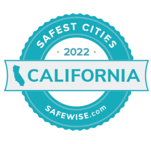 safest cities badge- CA 2022