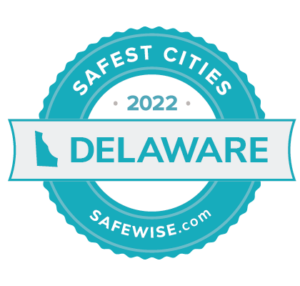 Safest Cities in Delaware 2022 logo