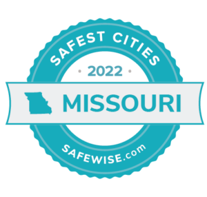 Missouri safest cities badge