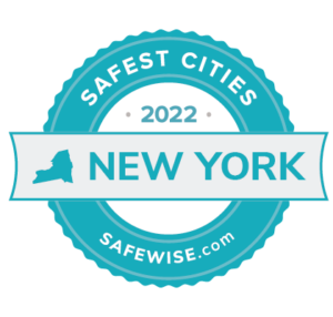 Safest Cities for New York graphic