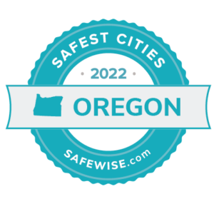 Safest Cities Oregon 2022 Badge