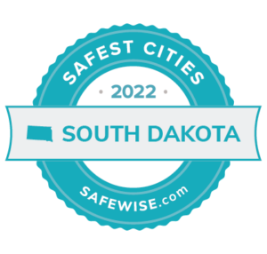 South Dakota safest cities badge