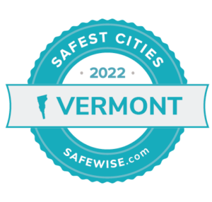 Safest Cities Vermont 2022 Badge