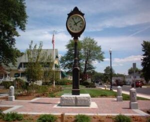 Historic clock in Holden, MA
