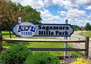 Sagamore Hills park sign