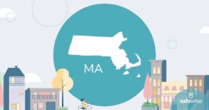 illustration with Massachusetts state outline