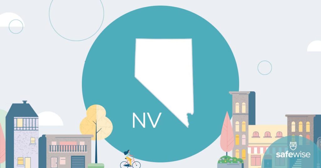 illustration with nevada state outline