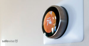 nest learning thermostat installed on wall