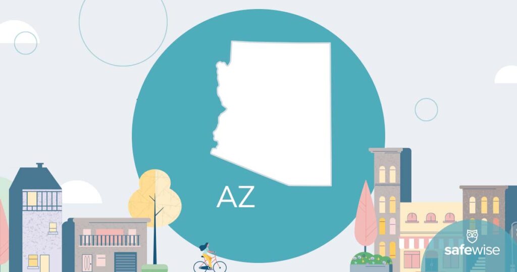 illustration with arizona state outline