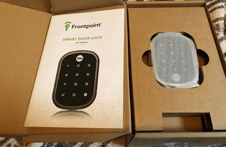 frontpoint smart door lock in box
