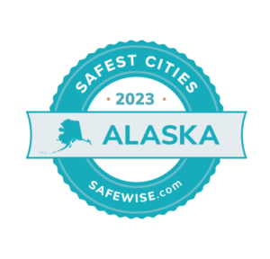 Safest Cities in Alaska 2023 Badge