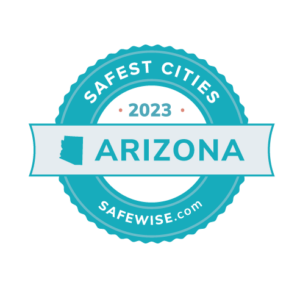 Safest Cities in Arizona 2023 Badge