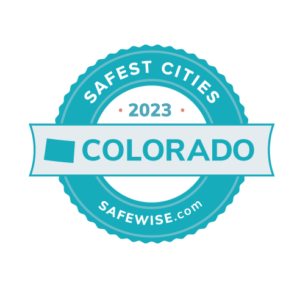 Safest Cities in Colorado 2023 Badge
