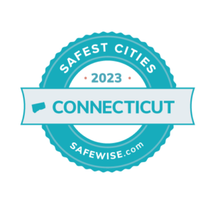 Safest Cities in Connecticut 2023 Badge