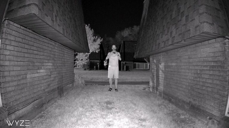 Wyze Cam Pan v3 video quality using infrared night vision