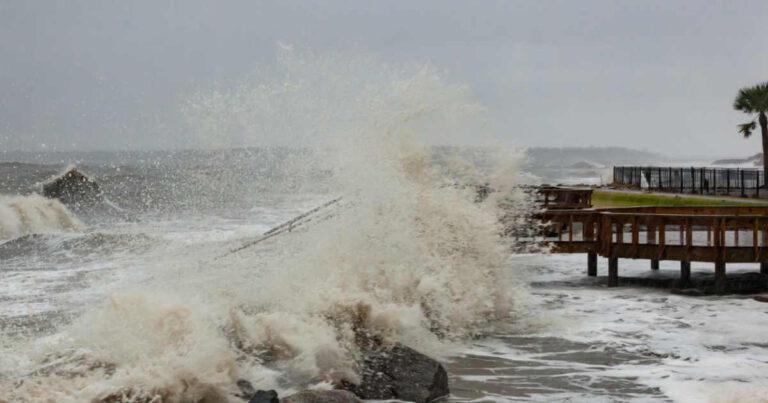 Hurricane Dorian causes dangerous surf along the beaches of Coastal Georgia in 2019