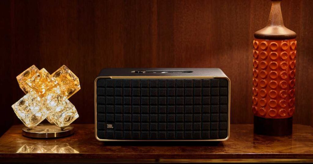 JBL Authentics 500 speaker on a table