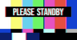 test pattern with "please standby"