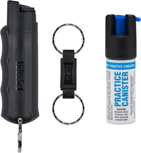 Police Magnum Pepper Spray 2-Pack - Mini Self Defense Spray With Belt