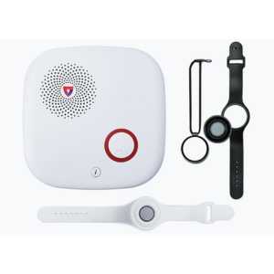 Medical Guardian MG Home Cellular base unit and wearable pendants