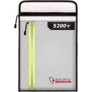 This fireproof waterproof document bag is recommended by firefighters for the safety of your valuables. Get all the details and pricing on Amazon.