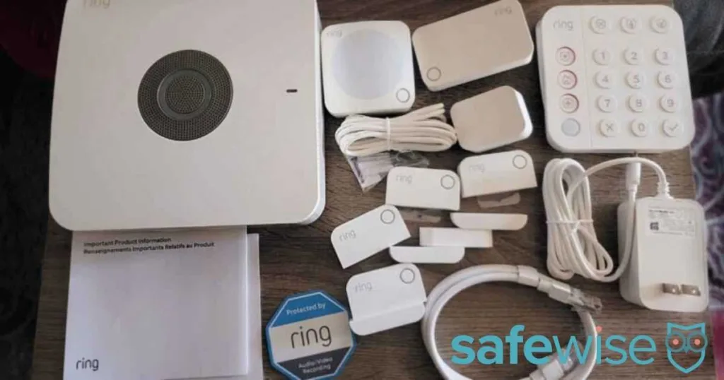 Ring Alarm security system unboxed.