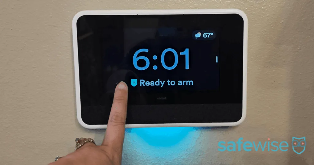 Vivint hub getting armed.
