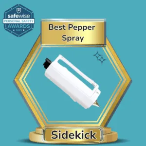 The Safely Sidekick wins Best Pepper Spray for Women in the SafeWise Personal Safety Awards 2025. Learn more in our review.