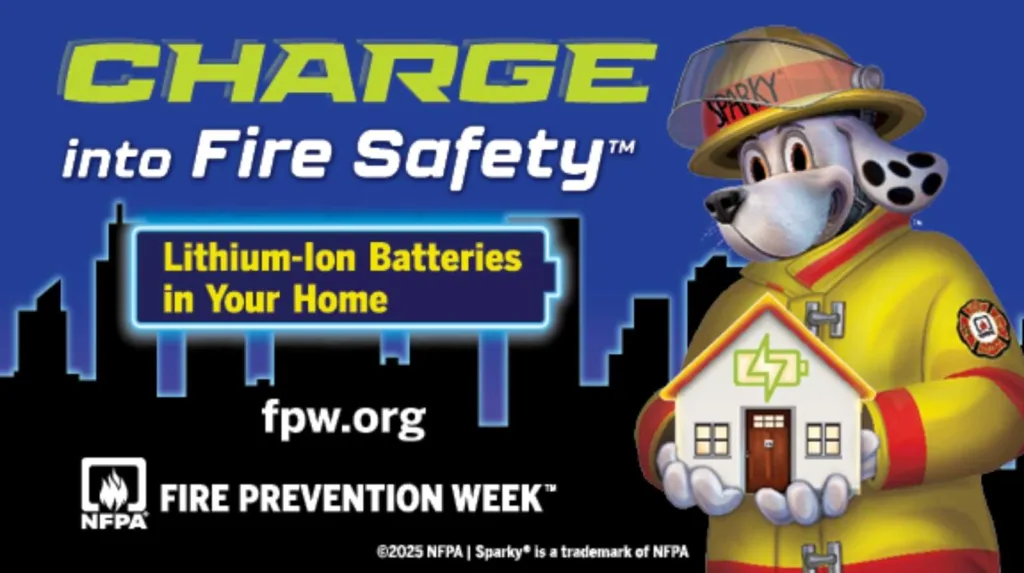 October features fire prevention week. Learn more at the NFPA website.