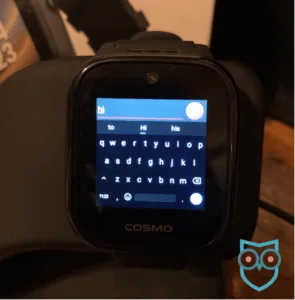 Full text keyboard on the COSMO JrTrack 5