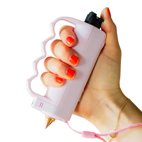 Safely Sidekick all-in -one self-defense tool with pepper spray, personal alarm, flashlight, and spike. Get more details and pricing on Safely.