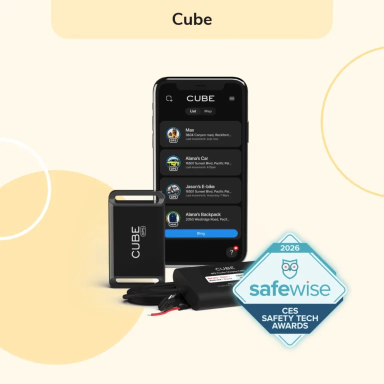 Cube named a SafeWise Best of CES 2026 winner in the personal safety category. Read more about Cube Tracker on its website.