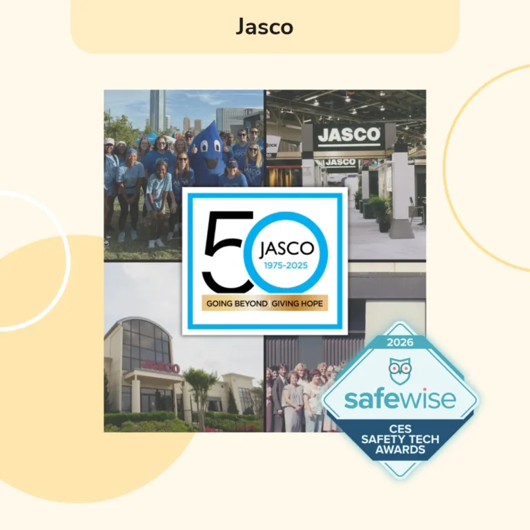 Jasco named a SafeWise Safety Tech CES award winner for 2026. Learn more on Jasco's website.