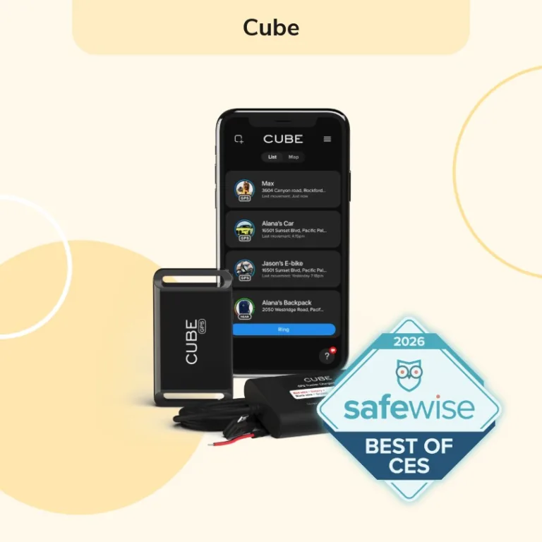 Cube named a SafeWise Best of CES 2026 winner in the personal safety category. Read more about Cube Tracker on its website.