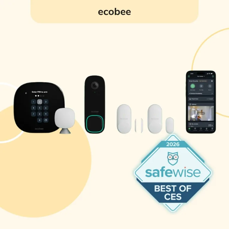 ecobee named a SafeWise Best of CES 2026 winner in the smart home category. Read more about ecobee on SafeWise.
