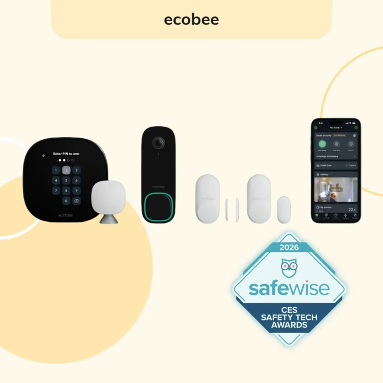 ecobee named a SafeWise Best of CES 2026 winner in the smart home category. Read more about ecobee on SafeWise.