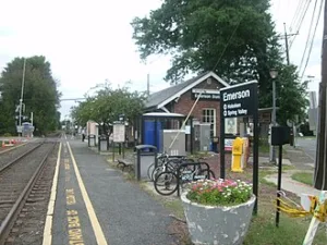 Train station in Emerson, New Jersey