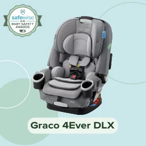The Graco 4Ever DLX wins best overall car seat in the SafeWise 2026 Baby Safety Awards.