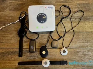 LifeFone medical alert systems on a table