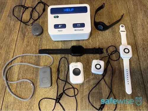 Lifeline medical alert systems on table