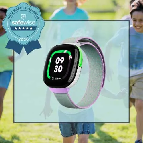 Fitbit Ace LTE named Best for helping kids stay active in the kids smartwatches category of the 2026 SafeWise Kids Safety Awards.