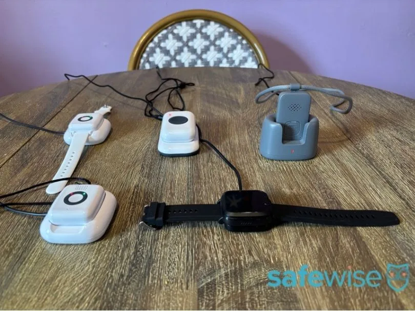 Lifeline mobile devices charging on table