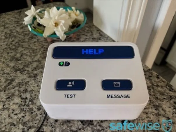 Lifeline at-home system on kitchen counter