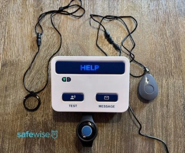 Lifeline at-home base unit and wearable buttons