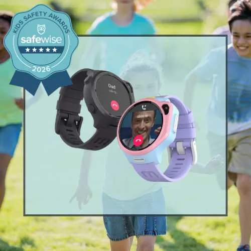myFirst Fone R2 named Best kids smartwatch for chatting with friends in the 2026 SafeWise Kids Safety Awards.