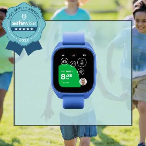 Verizon GizmoWatch 3 Adventure named Best Value for kids smartwatches in the 2026 SafeWise Kids Safety Awards.