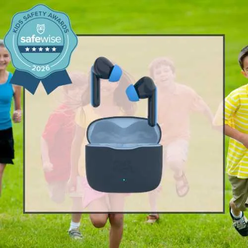 myFirst Carebuds win best earbuds in the 2026 SafeWise Kids Safety Awards