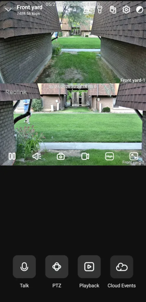 reolink trackflex floodlight wifi security camera app live view